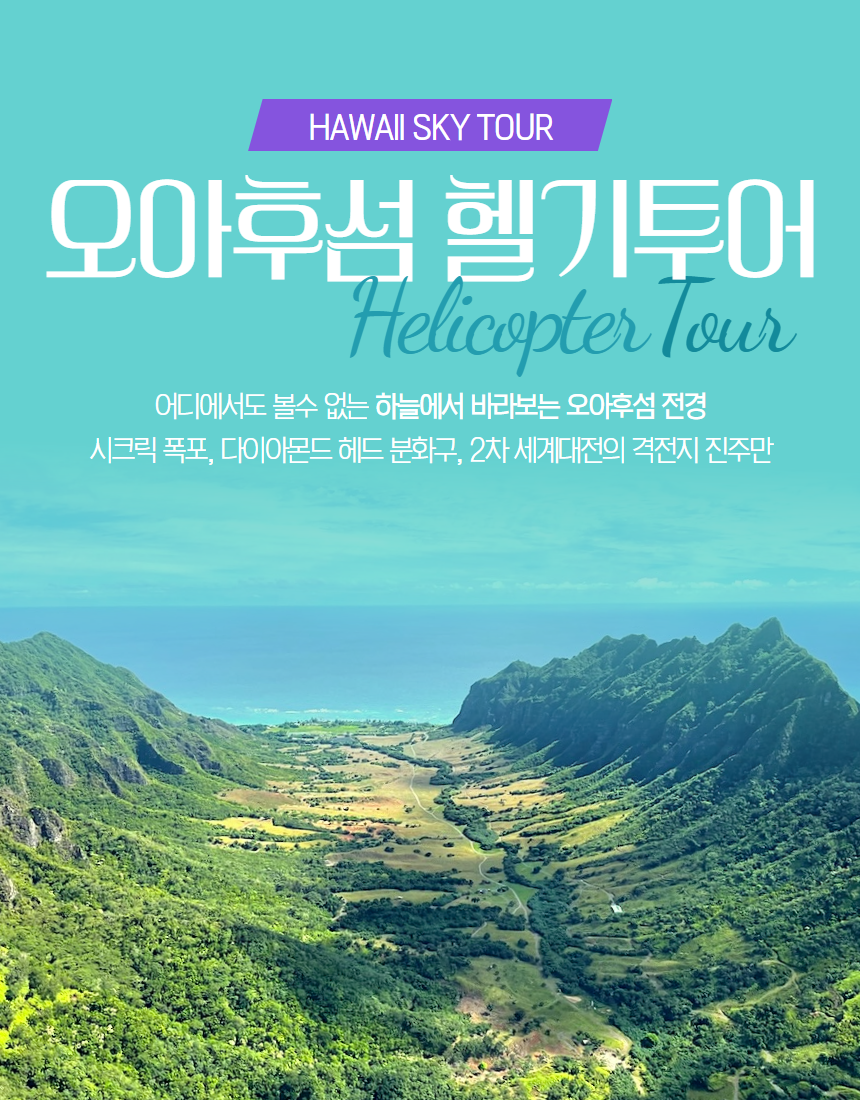 마이로컬투어 하와이 헬기투어