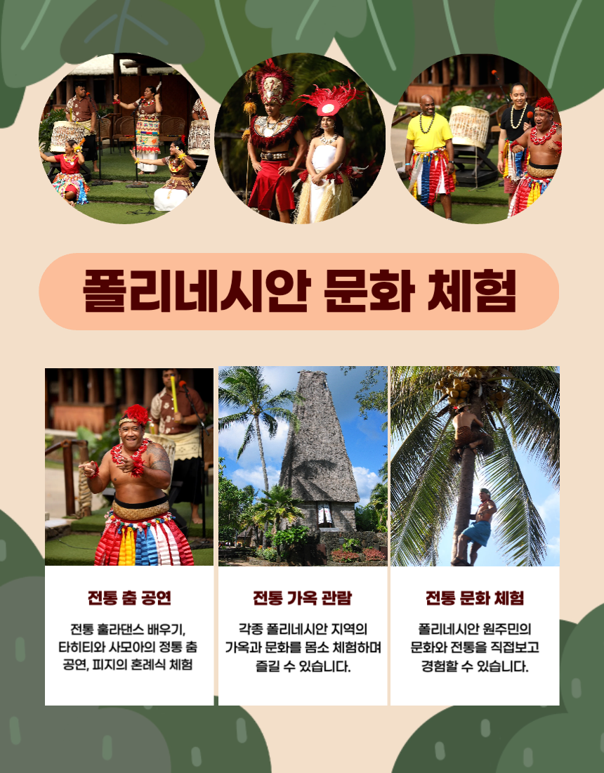 마이로컬투어 폴리네시안 컬처센터 입장권 안내