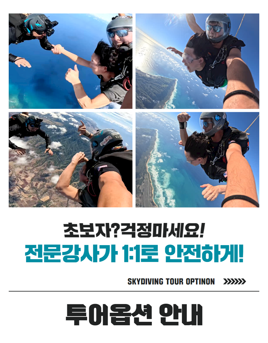 마이로컬투어 하와이 스카이다이빙